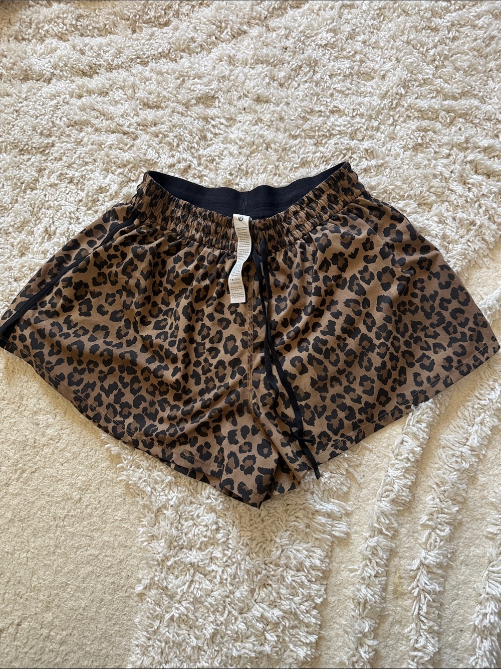 NWOT Lululemon True Leopard Shorts